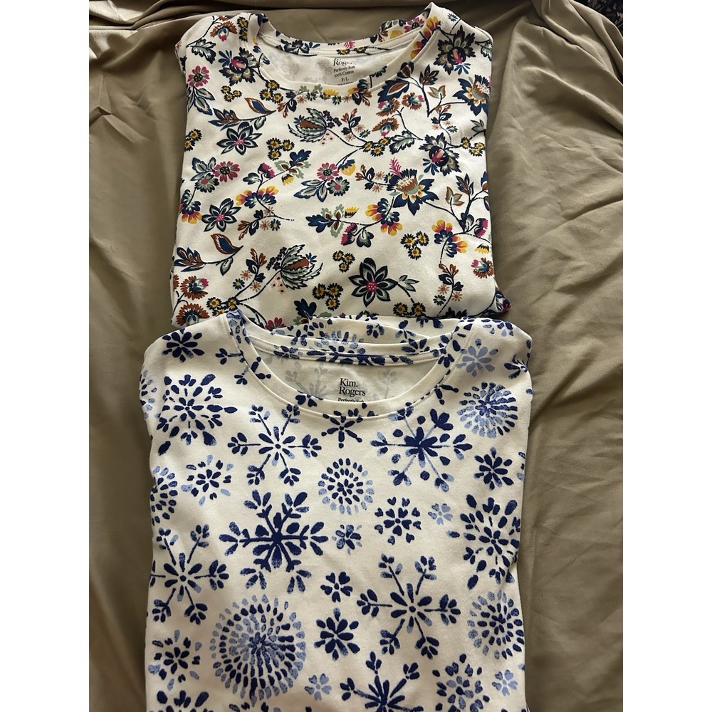 Lot Of‎ Two Kim Rogers Soft Tops! Perfectly Soft! Large! Women's